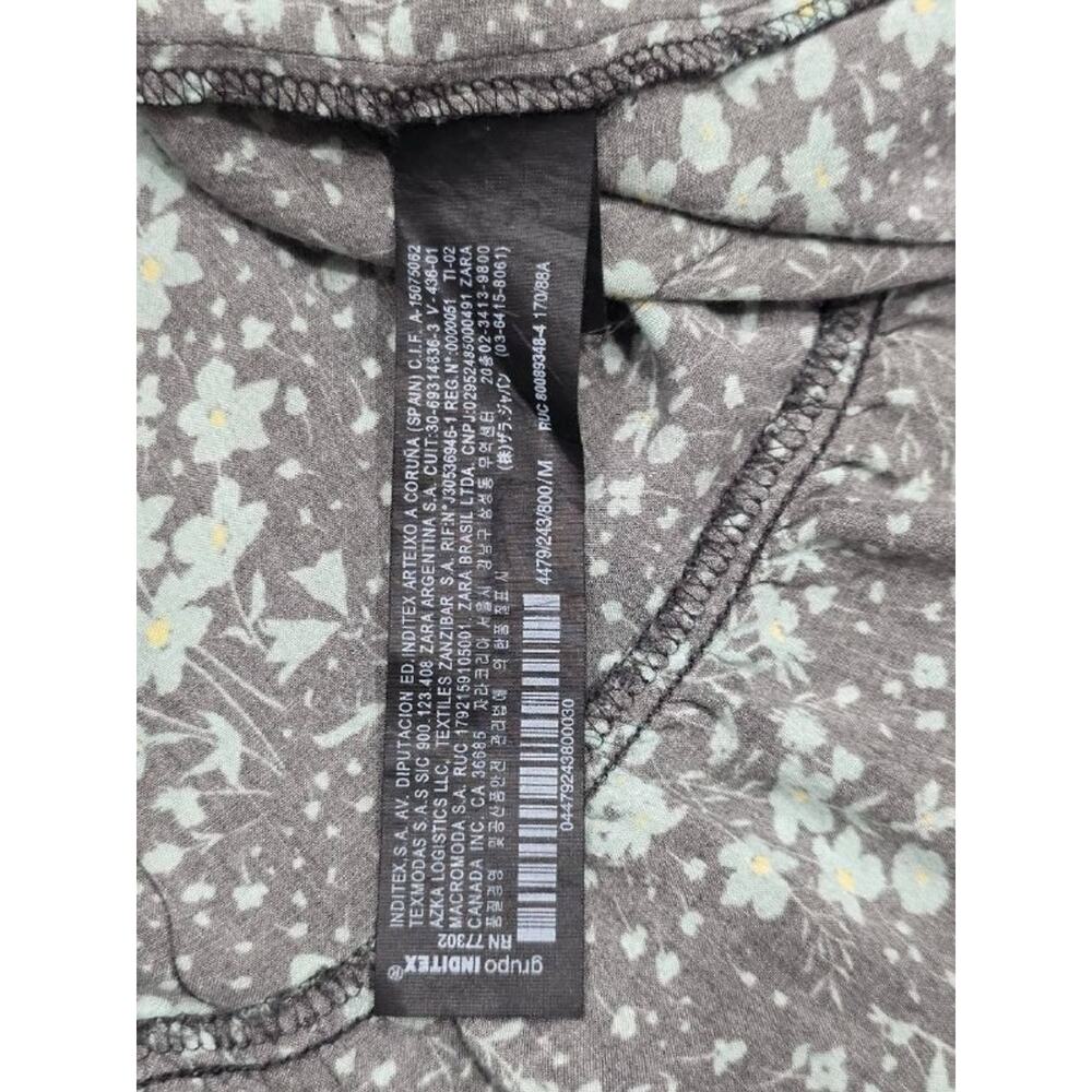 Zara The Angel Prairie Floral Midi Dress boho cottagecore Green Medium A005893 - Picture 9 of 11
